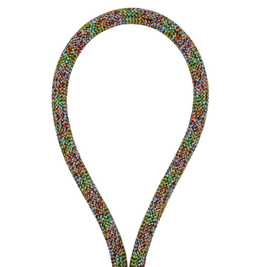 Multicolored textured belt loop on a white background